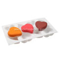 silicone 8-hole heart cake mold